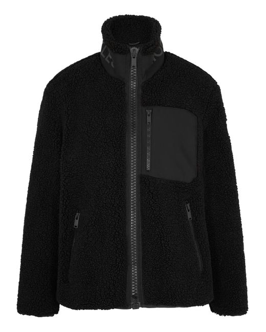 Moose Knuckles Saglek Panelled Fleece Jacket in Black for Men | Lyst