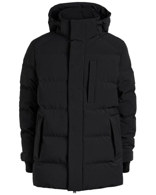 Belstaff Black Pendulum Padded Shell Coat for men