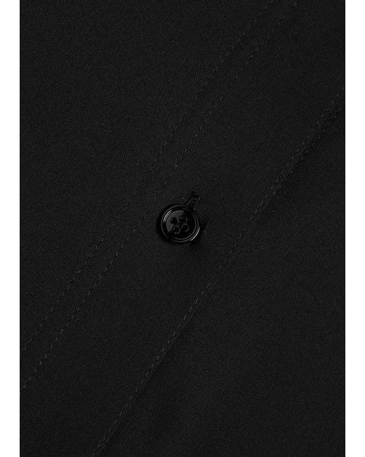 Vince Black Stretch-silk Shirt