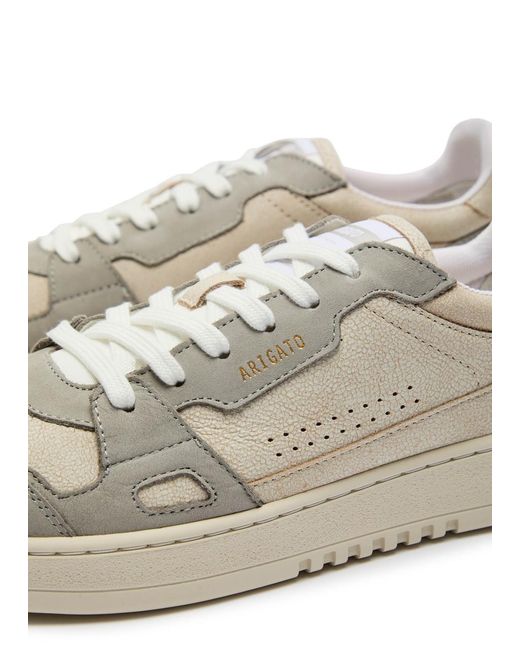Axel Arigato Gray Dice Lo Panelled Leather Sneakers for men