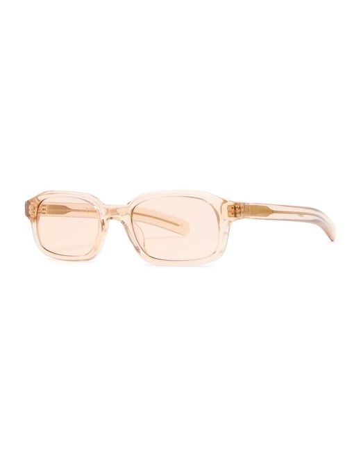 FLATLIST EYEWEAR White Hanky Rectangle-Frame Sunglasses for men