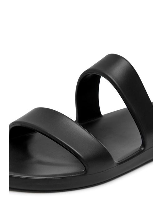 The Row Black Rubber Sandals
