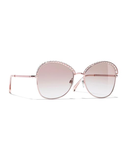 Chanel Pink Square Sunglasses