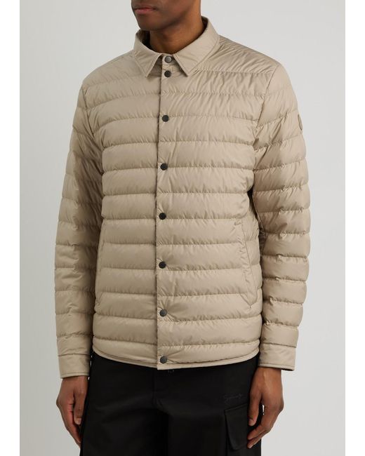Moncler Natural Bourdon Quilted Shell Jacket for men