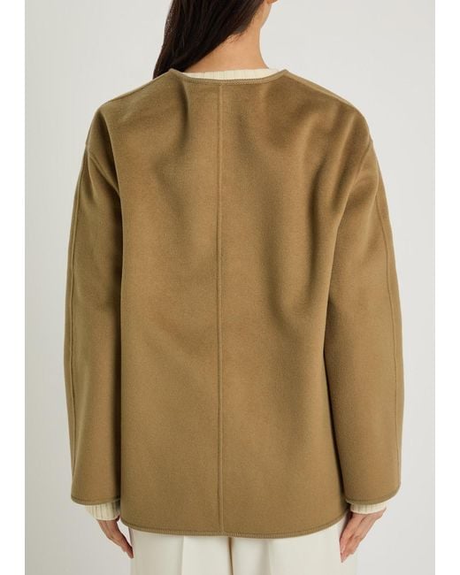 Rohe Natural Mandarin Wool And Cashmere-Blend Jacket