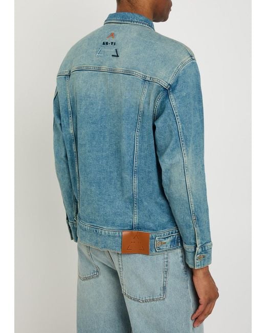 AN-Y1 Blue Star Panelled Stretch- Jacket for men