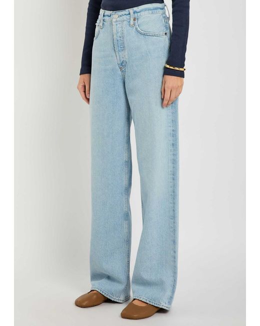 Agolde Blue Ren Wide-Leg Jeans