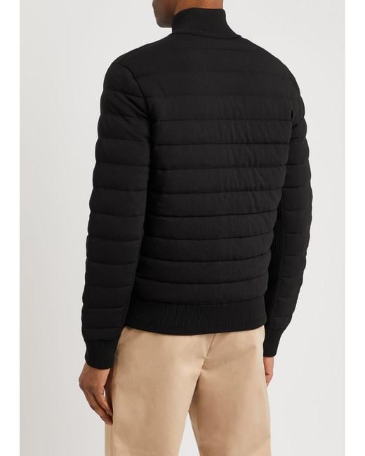 Boss Black Paranolo Quilted Knitted Jacket for men
