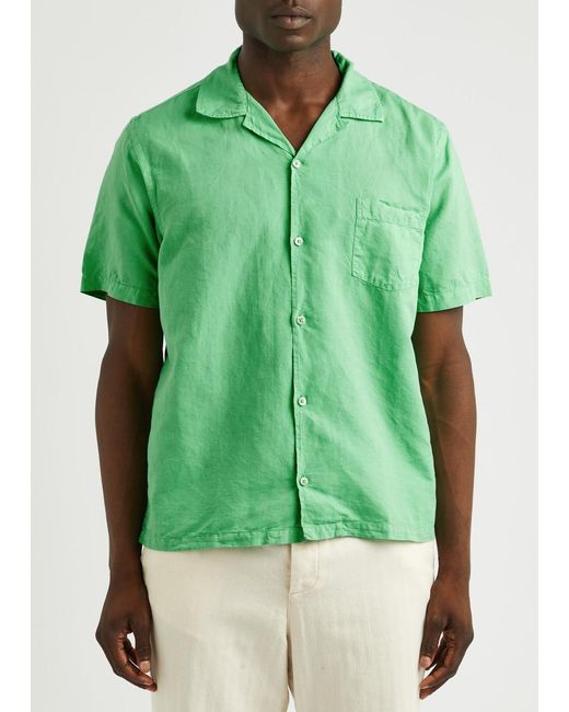 COLORFUL STANDARD Green Cotton-Blend Shirt for men