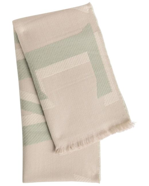 Loewe Natural Logo Wool And Cashmere-Blend Scarf