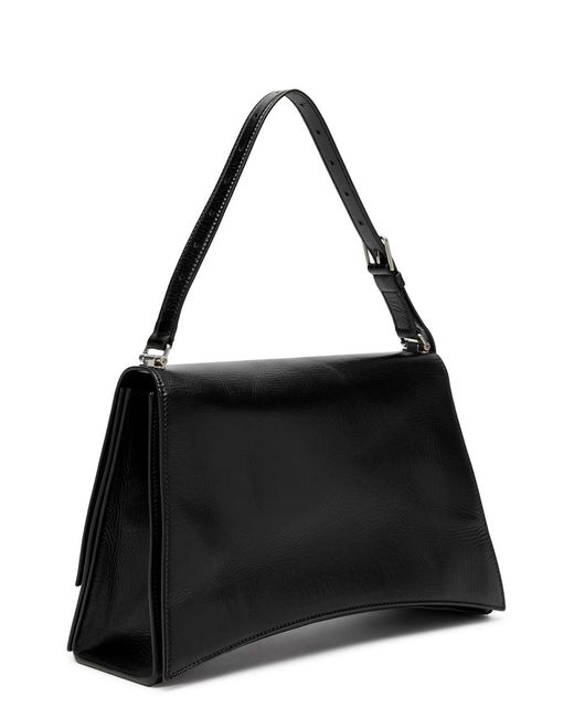 Balenciaga Black Crush Sling Medium Leather Shoulder Bag - Women's - Calfskin