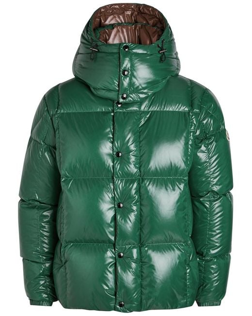 Moncler Green Parana Padded Nylon Jacket for men