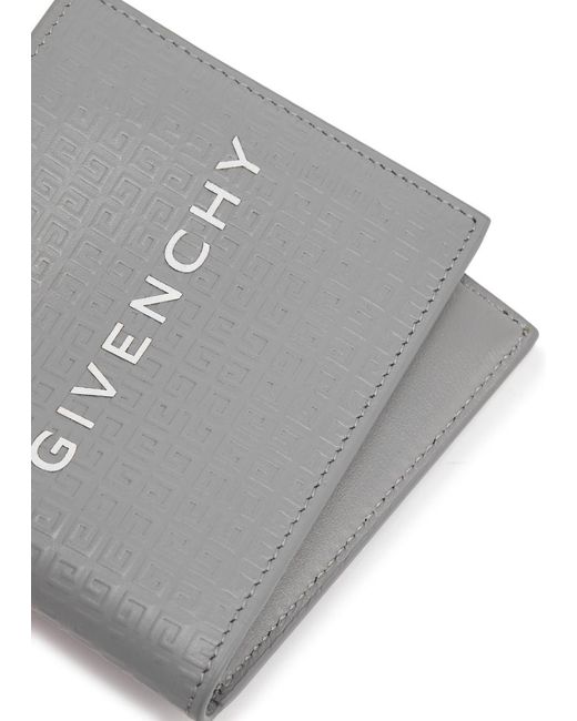 Givenchy Gray 4g Logo Leather Wallet for men