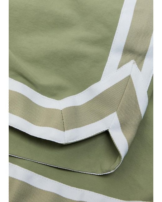 CHE Green Baller Striped Poplin Swim Shorts for men