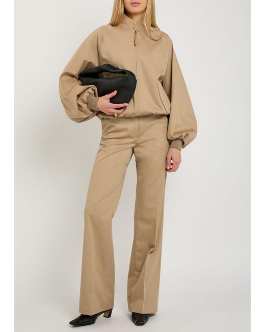 Gabriela Hearst Natural Vesta Straight-Leg Cotton Trousers