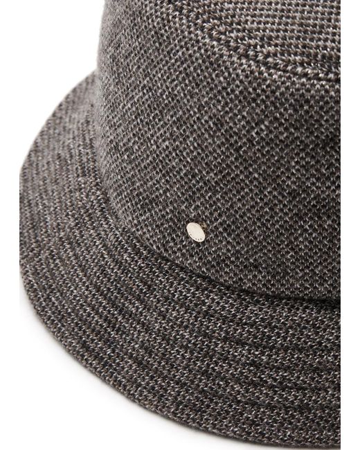 Inverni Gray Wool-blend Bucket Hat