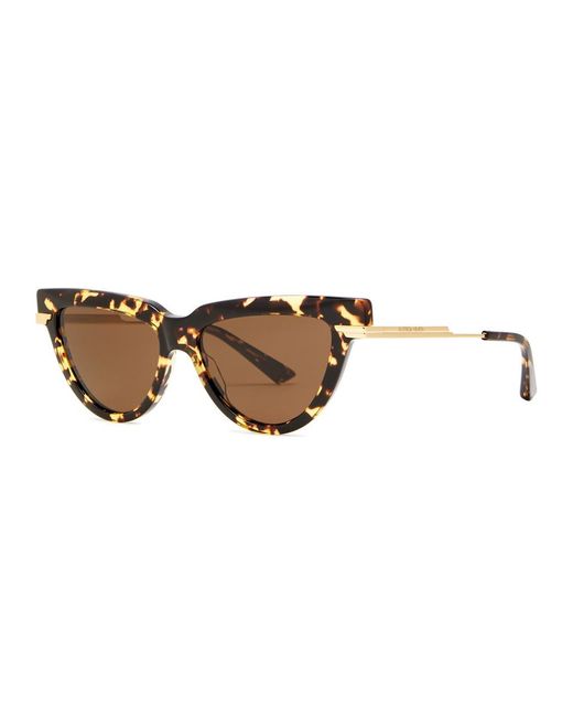 Bottega Veneta Brown Cat-eye Sunglasses for men
