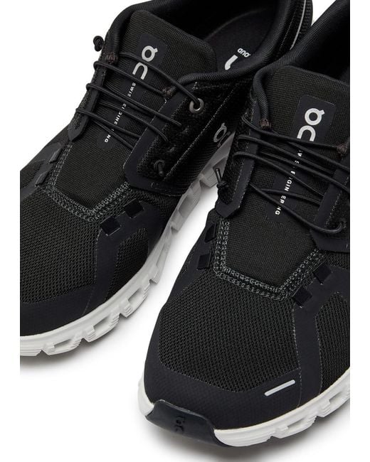 On Shoes Black Cloud 6 Panelled Mesh Sneakers