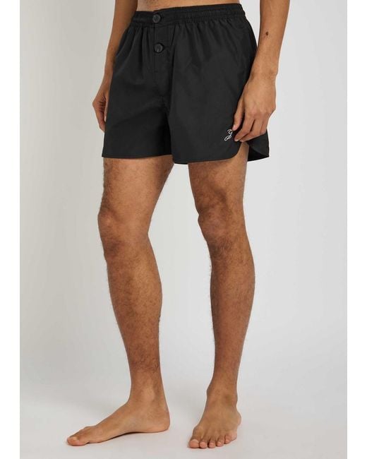 Jacquemus Black Le Short De Bain Puntini Shell Swim Shorts for men