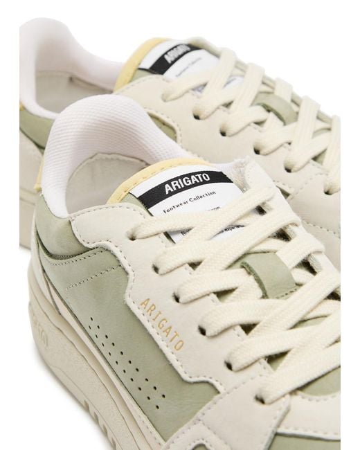 Axel Arigato White Dice Lo Panelled Suede Sneakers