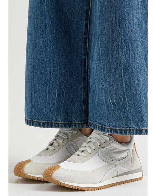 Loewe White Flow Runner Panelled Sneakers