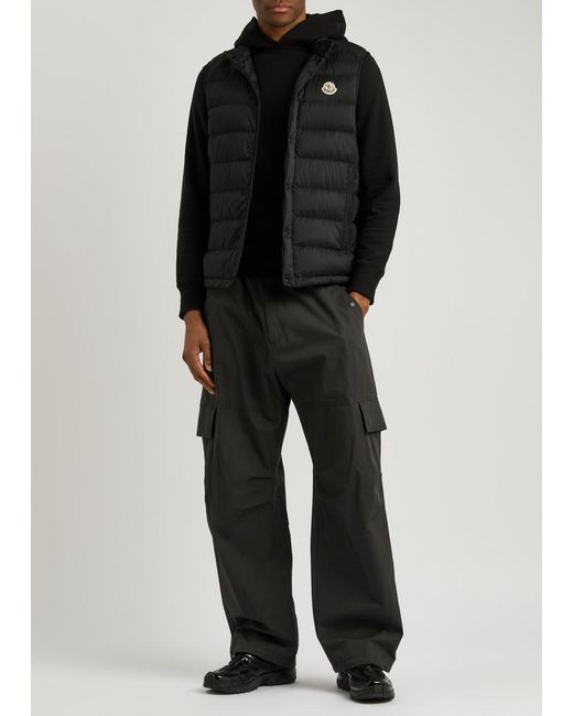 Moncler Black Barthe Quilted Shell Gilet for men