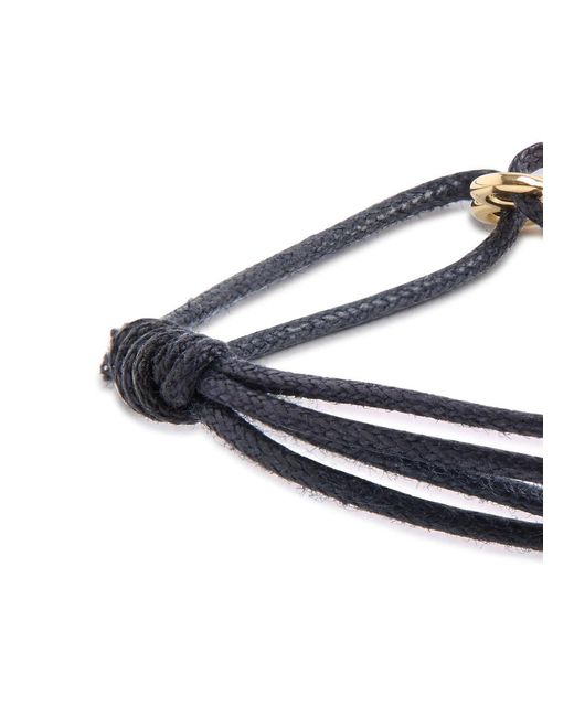 Aliita Black Llavecita Brillante Embellished Cord Bracelet