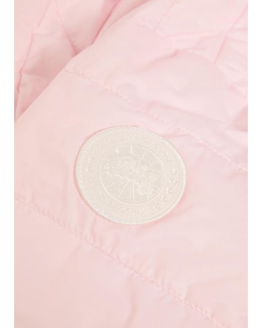 Canada Goose Pink Abbott Hooded Padded Shell Jacket