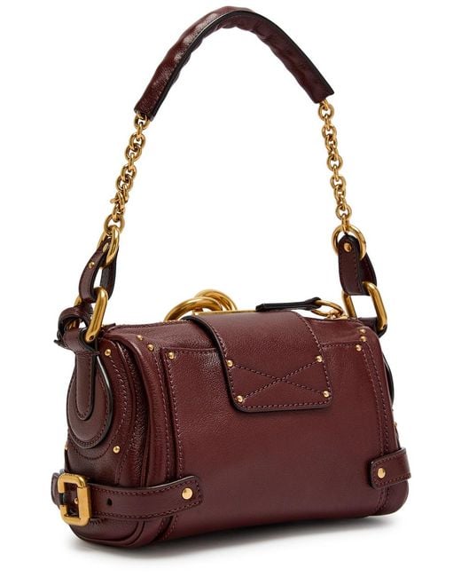 Chloé Purple Paddington Grained Leather Shoulder Bag
