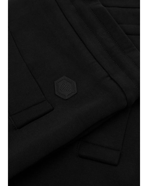 Emporio Armani Black Jersey Sweatpants for men