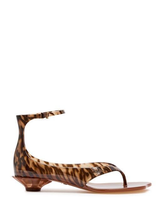 Chloé Brown Jelly 25 Thong Sandals
