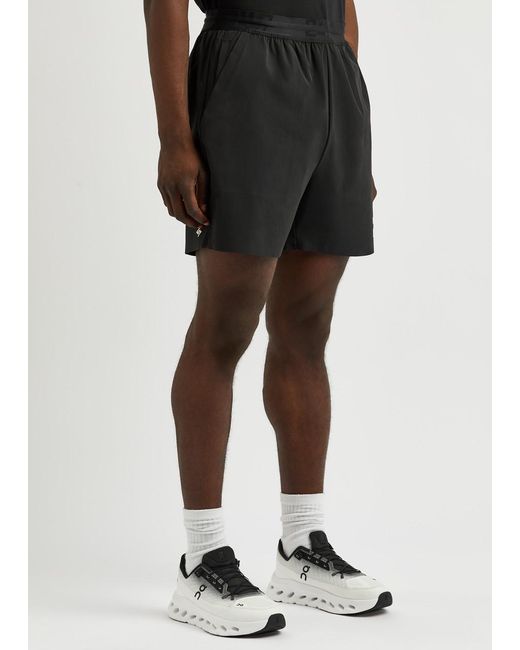 Represent Black 247 Printed Stretch-Nylon Shorts for men