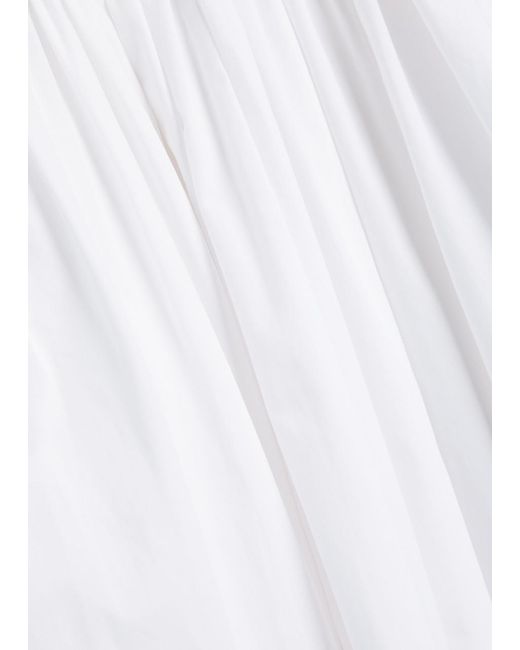 Joseph White Kathe Cotton-Poplin Midi Shirt Dress