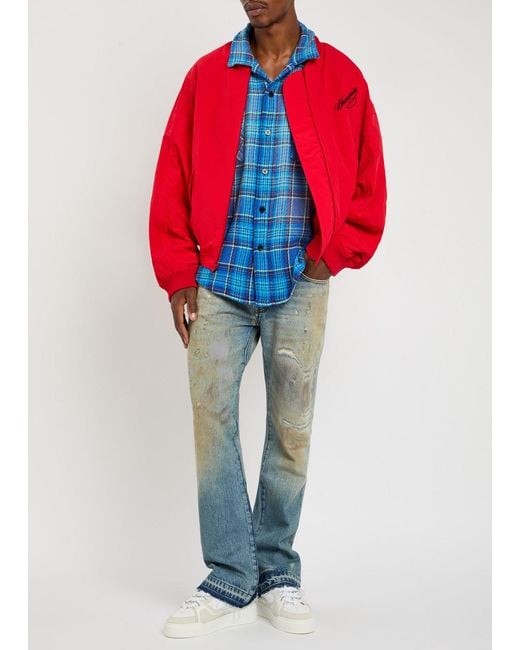 GALLERY DEPT. Blue Greased 646 Flared-Leg Jeans for men