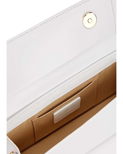 Jacquemus White Le Chiquito Long Leather Top Handle Bag