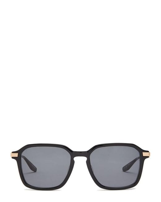 Barton Perreira Black Delon Square-Frame Sunglasses for men