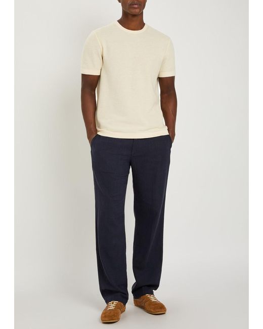PAIGE Blue Tiano Woven Trousers for men