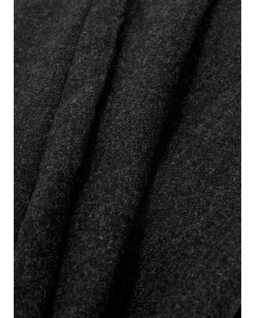 Eileen Fisher Black Tapered-leg Wool Trousers