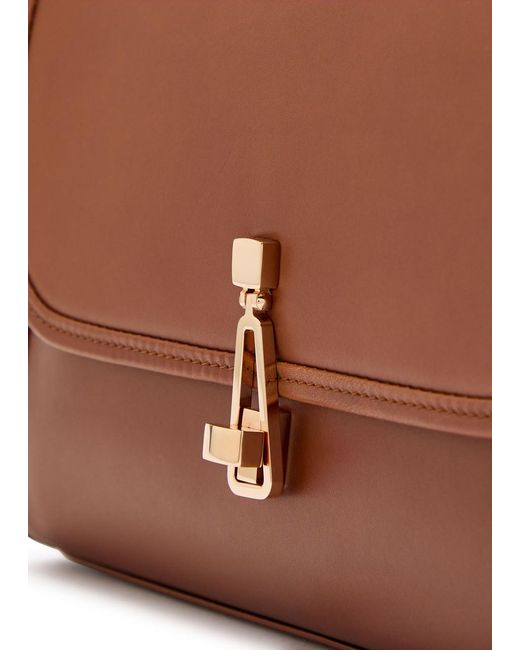 Gabriela Hearst Brown Leonora Medium Leather Top Handle Bag