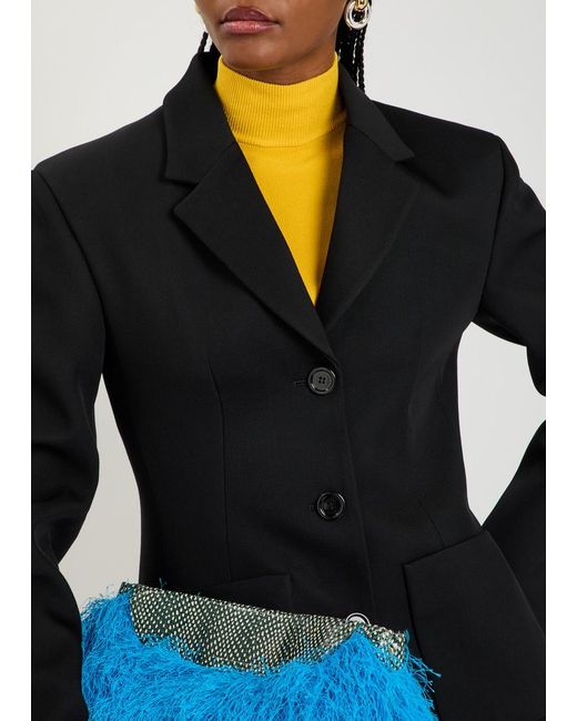 Loewe Black Wool-Blend Blazer