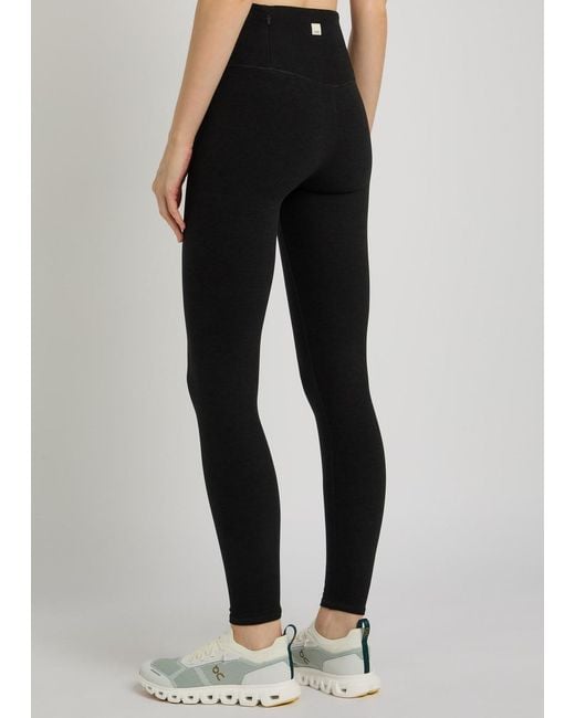 vuori Black Clean Elevation Stretch-Jersey Leggings