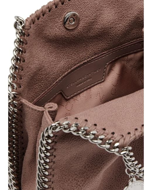Stella McCartney Brown Falabella Tiny Faux Suede Tote