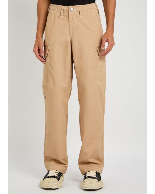 True Religion Natural Straight-Leg Twill Cargo Trousers for men