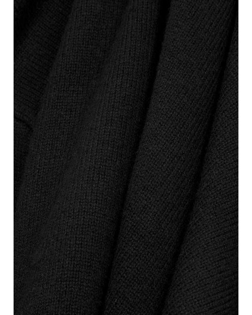 PAIGE Black Raundi Cut-Out Wool-Blend Jumper