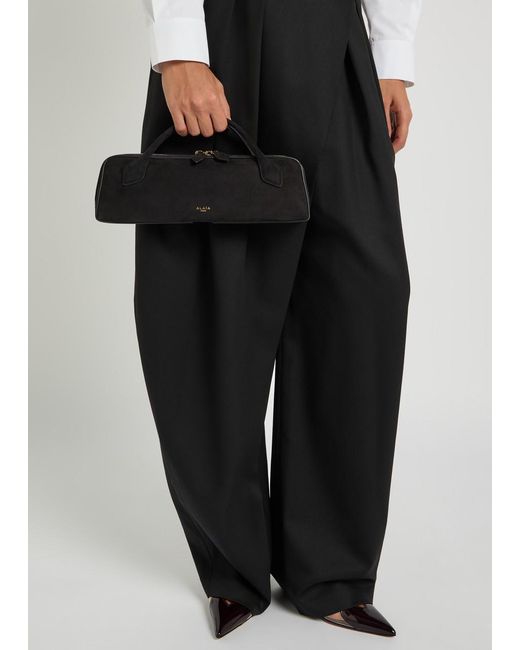Alaïa Black Le Teckel Suede Clutch
