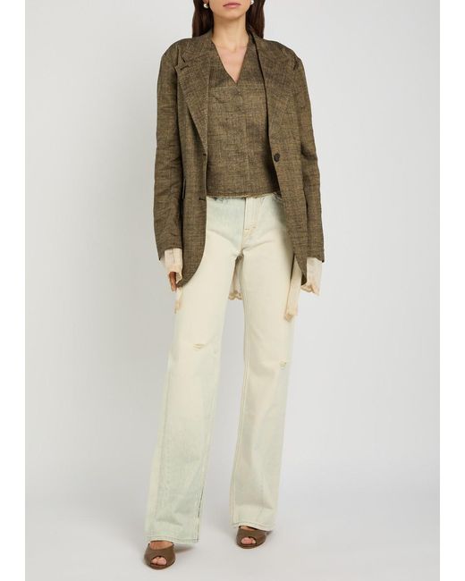 Our Legacy Natural Watu Cut Boot-Leg Jeans