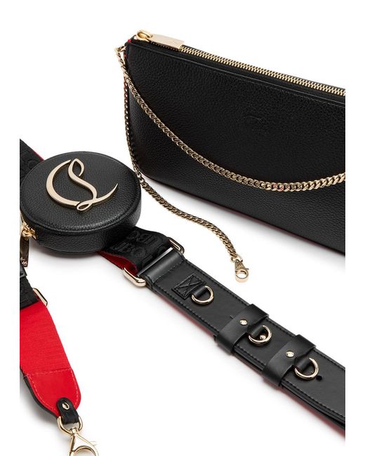 Christian Louboutin Black Loubila Leather Shoulder Bag