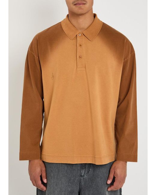 J.W. Anderson Brown Cotton Rugby Shirt for men