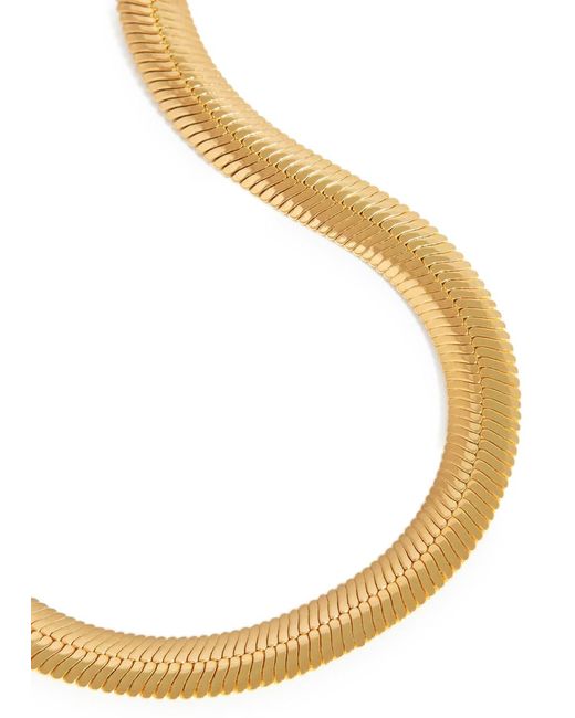 Missoma Metallic Flat 18kt Vermeil Snake Chain Necklace