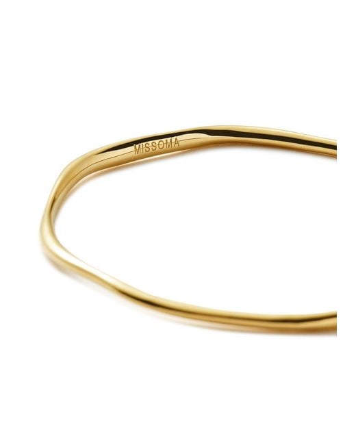 Missoma White Molten Ripple 18Kt Vermeil Bangle